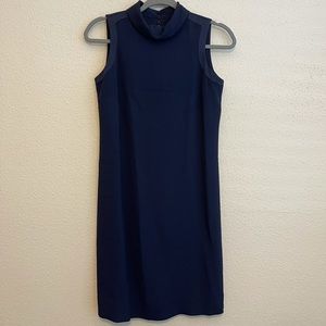 NWT Massimo Dutti Navy Blue Collar Dress Size 2